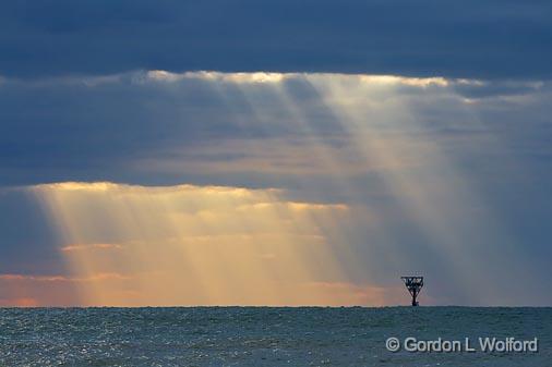 Gulf Sunrays_43108.jpg - Photographed along the Gulf coast from Mustang Island near Corpus Christi, Texas, USA.